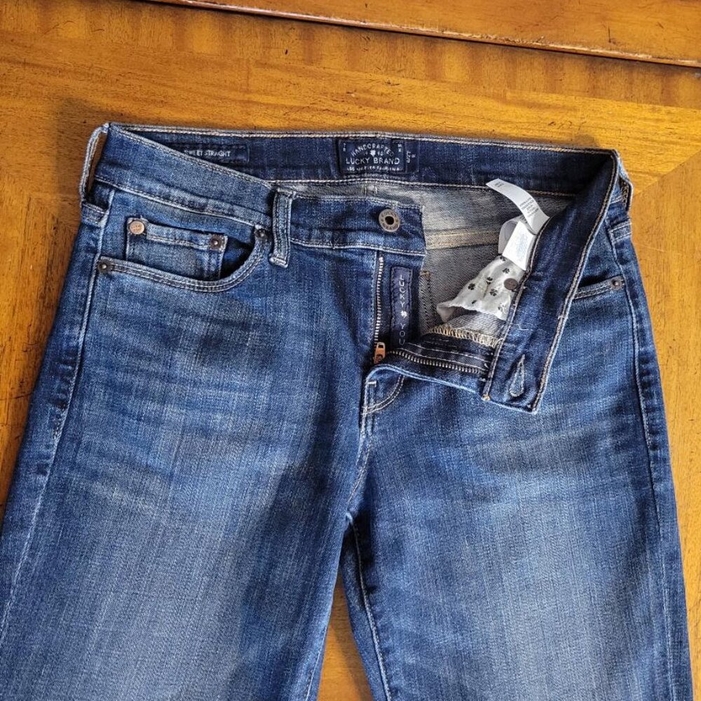 Lucky Brand Medium Wash Sweet Straight Jeans - Size 4/27 - Picture 4 of 15